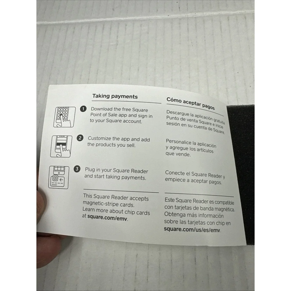 Square 2014 Credit Card Reader for Payments (3.5mm Jack)
